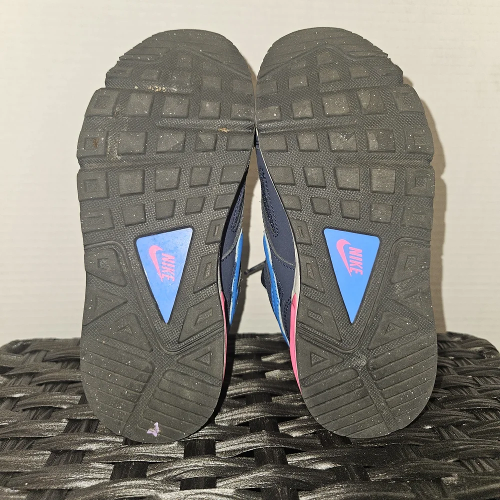 Nike Kids Dark Blue Sneakers with Pink and Blue Accents
